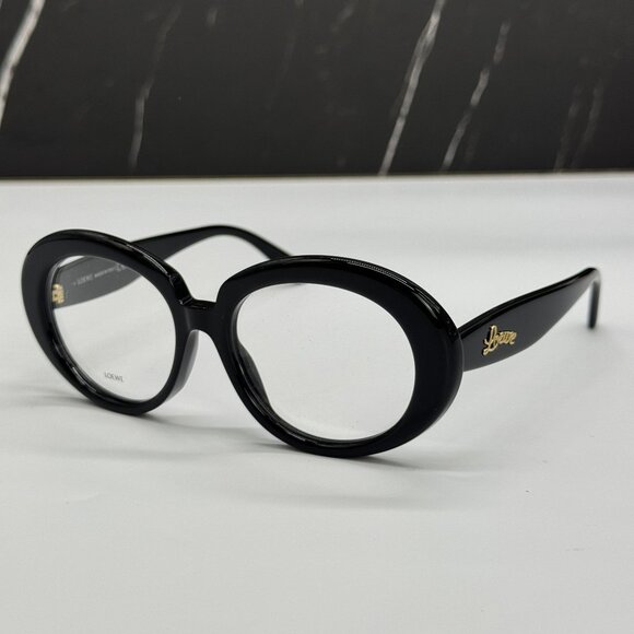 NEW LOEWE LW50089I 001 WOMEN EYEGLASSES BLACK LOEWE EYEWEAR - Picture 1 of 9